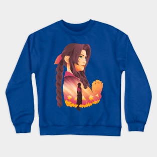 Aerith's flower Crewneck Sweatshirt